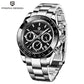 PAGANI DESIGN 2025 New PD-1644 Meteorite Dial Fashion Men Quartz Wristwatches 100M Sapphire Glass Chronograph relogio masculino