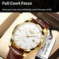 LIGE Fashion Brown Leather Watch Men Military Sports Men's Quartz Wristwatches Casual Waterproof Chronograph Relogios Masculino
