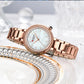 CURREN Luxury Brand Women's Wristwatches with Starry Sky Dial Stainless Steel Band Quartz Watches Ladies Rhinestones Clock