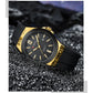 CURREN Fashion Minimalist Men's Watch with Date Display Casual Silicone Strap Quartz Wristwatches Luminous