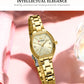 CURREN Silim Simple Quartz Watch for Women Luxury Vintage Wristwatch Luminous Hands Stainless Steel Bracelet Women's Dress Watch