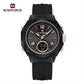 NAVIFORCE Original Watches For Woman Dual Display Lady Retro Female Quartz Watch Waterproof Round Dial Give for Girlfriend gift