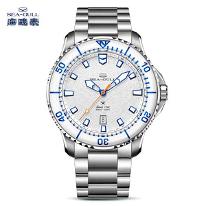 Seagull Ocean Series Pro Men Diving Watch Ice Wing Snow Region 300M Waterproof Luminous Calendar 43.5mm Sapphire Metal Strap1212