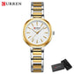 CURREN Luxury Slim Watch for Women Elegant Minimalist Dial Quartz Wristwatches Ladies with Luminous Hands Waterproof 9109