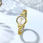 CURREN-Elegant Dress Watch for Women, Luxurious and Exquisite, 28mm Dial with Shinning Rhinestone, Quartz Wristwatch, New