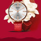 MEGIR Luxury Woman Wristwatch Elegant Waterproof Leather Strap Female Quartz Watches Diamond Dress Clock Gifts for Ladies 4213