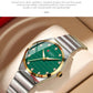 CURREN Luxury Classic Quartz Watch for Women Round Dial with Rhinestones Stainless Steel Bracelet Elegant Dress Wristwatch