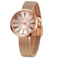 MEGIR Luxury Women Watches Fashion Ladies Quartz Watch Clock Stainless Steel Waterproof Female Watch Relogio Feminino 7014