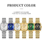CURREN Fashion Rectangular Ladies Watches New Quartz Waterproof Stainless Steel Strap Wristwatch for Women