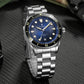 CADISEN Mechanical Automatic Watch Luxury Sapphire Japan MIYOTA 8215 Blue Wristwatch Ceramic Ring Waterproof Gift Men Watch