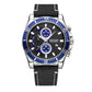 MEGIR Fashion Watches for Men Leather Strap Sport Military Wristwatch Man Quartz Watch Waterproof Chronograph with Calendar 2132