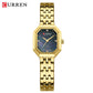 CURREN Luxury Minimalist Women's Watch with Stainless Steel Bracelet Elegant Dress Quartz Wristwatches with Shell Dial