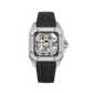 BODERRY Skeleton Watches Men's Square Titanium Automatic Mechanical STORM Luxury Clock 100M Waterproof Mechanical Watch For Men