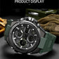 SANDA 6008 Wristwatches Waterproof Swimming Military Watch Men Sports Watches Dual Display Analog Digital LED Electronic Quartz