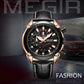 MEGIR Luxury Brand Military Sport Watches for Men Leather Strap Quartz Wristwatch Male Clock Chronograph Reloj Hombre 2065