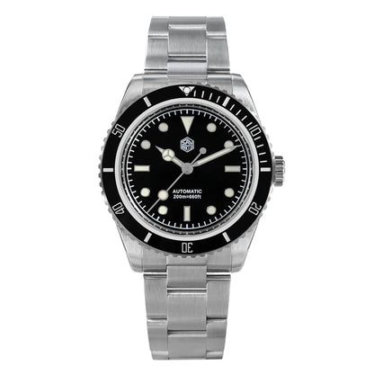 San Martin 38mm Upgrade Classic 6200 Diving Watch Automatic Mechanical Men Luxury Wristwatch Sapphire Waterproof 200m  SN0004