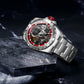 Boderry Windmill Men's Skeleton Stylish Watches Automatic Mechanical Fashion Sports Watch for Men Waterproof Wristwatches