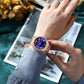 CURREN NEW Luxury Stainless Steel Wristwatches for Ladies Romantic Rose Pink with Rhinestones Roman Numeral Dial