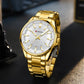 CURREN Classic Simple Stainless Steel Quartz Wristwatches Fashion Brand Men's Watches with Luminous Hands