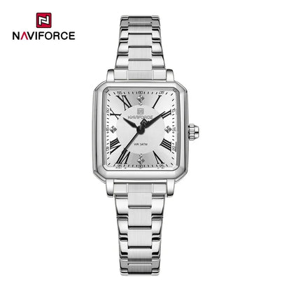 NAVIFORCE Women Watches Fashion Clock Stainless Steel Luxury Watch Simple Business Waterproof Wriswatch Ladies Relogio Feminino
