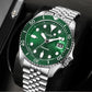 CADISEN New Luminous Men Mechanical Wristwatches Ceramic Bezel Sapphire Glass NYLON Band Automatic Watch Men Relogio Masculino