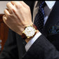 LIGE Fashion Brown Leather Watch Men Military Sports Men's Quartz Wristwatches Casual Waterproof Chronograph Relogios Masculino