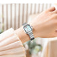 CURREN Luxury Minimalist Women's Watch with Stainless Steel Bracelet Elegant Dress Quartz Wristwatches with Shell Dial