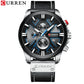 CURREN Men's Chronograph Watch Quartz Movement Luminous Hands Casual Sport Watch for Men Auto Date Waterproof Clock