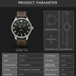MEGIR Fashion Sport Quartz Watches for Men Luxury Business Casual Wristwatch Waterproof Date Clock Moon Phase Reloj Hombre 4193