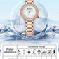 CURREN Luxury Brand Women's Wristwatches with Starry Sky Dial Stainless Steel Band Quartz Watches Ladies Rhinestones Clock
