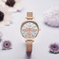 MEGIR Fashion Women Ladies Bracelet Quartz Female Watches Rose Steel Mesh Women Dress Diamond Wristwatch Clock Montre Femme