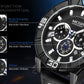 MEGIR Watches for Men Brand Luxury Military Sports Watch Chronograph Leather Strap Waterproof Date Quartz Wristwatch Man Clock