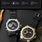 SANDA 6008 Wristwatches Waterproof Swimming Military Watch Men Sports Watches Dual Display Analog Digital LED Electronic Quartz
