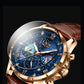 2026 New Men Watch LIGE Fashion Genuine Leather Watch For Men Casual Military Waterproof Luminous Quartz Chronograph Clock Male