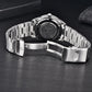 Pagani Design Men's Watch PD-1734 Japan Quartz Luminous Dial Stainless Steel Band 40MM Sapphire Glass Waterproof Wristwatch+GIFT