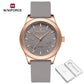 NAVIFORCE Simple Fashion Quartz Wristwatches Women Wrist Watches Silicone Strap Waterproof Watch Wholesale Hot Sale Reloj Mujer