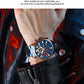 CURREN New Blue Multi Function Quartz Watches Sport Stainless Steel Band Wristwatches for Men with Luminous Hands