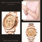 MEGIR Fashion Quartz Watches for Women Relogio Feminino Sport Wristwatch Lady Business Watch Clock Chronograph 24-hour 2057