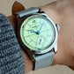 The New MERKUR Cross Line Sector Dial Green Retro Casual Watch for Men Business Series Manual Chorded Watch Relogio Metal