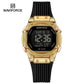 NAVIFORCE Women Watch Luxury Polygon Dial Elegant Comfortable 50M Waterproof Silicone Band Fashion Women Gift Electronic Watches