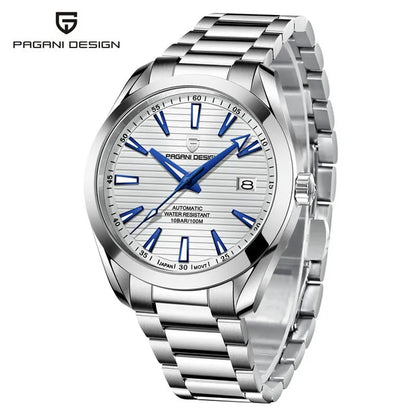 PAGANI DESIGN Miyota 8215 Men Mechanical Wristwatches New Sapphire Glass Automatic Watch Waterproof 100M Stainless Watch for Men