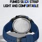 NAVIFORCE Men's Fashion LCD Digital Wristwatch 50m Waterproof Sports Silicone Strap Watches for Man Casual Electronic Male Clock