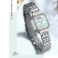 CURREN Luxury Minimalist Women's Watch with Stainless Steel Bracelet Elegant Dress Quartz Wristwatches with Shell Dial