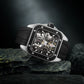 BODERRY Skeleton Watches Men's Square Titanium Automatic Mechanical STORM Luxury Clock 100M Waterproof Mechanical Watch For Men