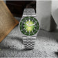 San Martin 40mm Enamel Spiral Dial Integrated Bracelet Men Diver Watch Miyota 9015 Automatic Mechanical Waterproof 200m SN0148