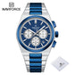 NAVIFORCE Trend Brand Stainless Steel Couple Watch Quartz Date Display Chronograph for Lovers Waterproof Fashion Wild Wristwatch