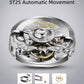 2025 New Seagull Men's Watch Automatic Mechanical Wristwatch Multi-Function Hollow Flywheel Business Simple Watch D819.622