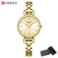 CURREN-Elegant Dress Watch for Women, Luxurious and Exquisite, 28mm Dial with Shinning Rhinestone, Quartz Wristwatch, New
