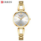 CURREN Luxury Brand Ladies Dress Wristwatch Waterproof Stainless Steel Strap Elegant Charming Dial with Rhinestones Women Watch