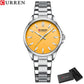 CURREN Fashion Brand Watches for Women Simple Casual Stainless Steel Bracelet Quartz Pointers Wristwatches Luminous Hands Clock